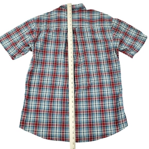 Pendleton Seaside Shirt Plaid Shirt Men Large Short Sleeve Button Up Multicolor - Picture 6 of 8